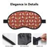 Lightweight, Comfortable Corgi Eye Mask with Dog and Flower Design view 3