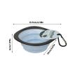 Portable Pet Bowl - Blue/Pink view 2