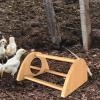Wooden Perch with Mirror for Chickens view 2