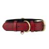 Muka Personalized PU Leather Dog Collar with Engraved Name Plate view 2