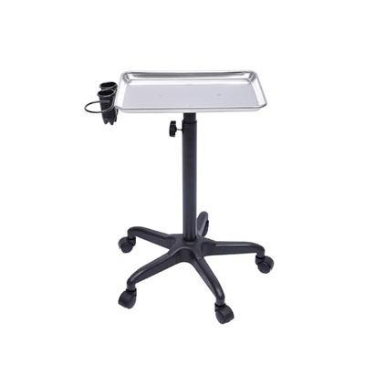 Adjustable Aluminum Salon Trolley with Wheels