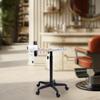 Adjustable Aluminum Salon Trolley with Wheels view 3