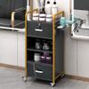 Salon Trolley with Metal Frame and Lockable Drawer view 2