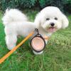 Collapsible Dog Bowl, Portable Food and Water Bowl | Travel-Friendly Silicone Dog Bowl with Carabiner Clip for Convenient Outdoor Feeding view 2