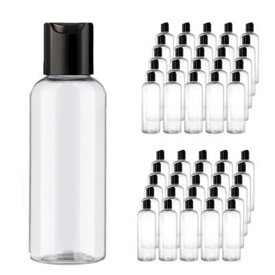 Opaeroo 50-Pack 17 oz Clear Plastic Bottles with Disc Caps