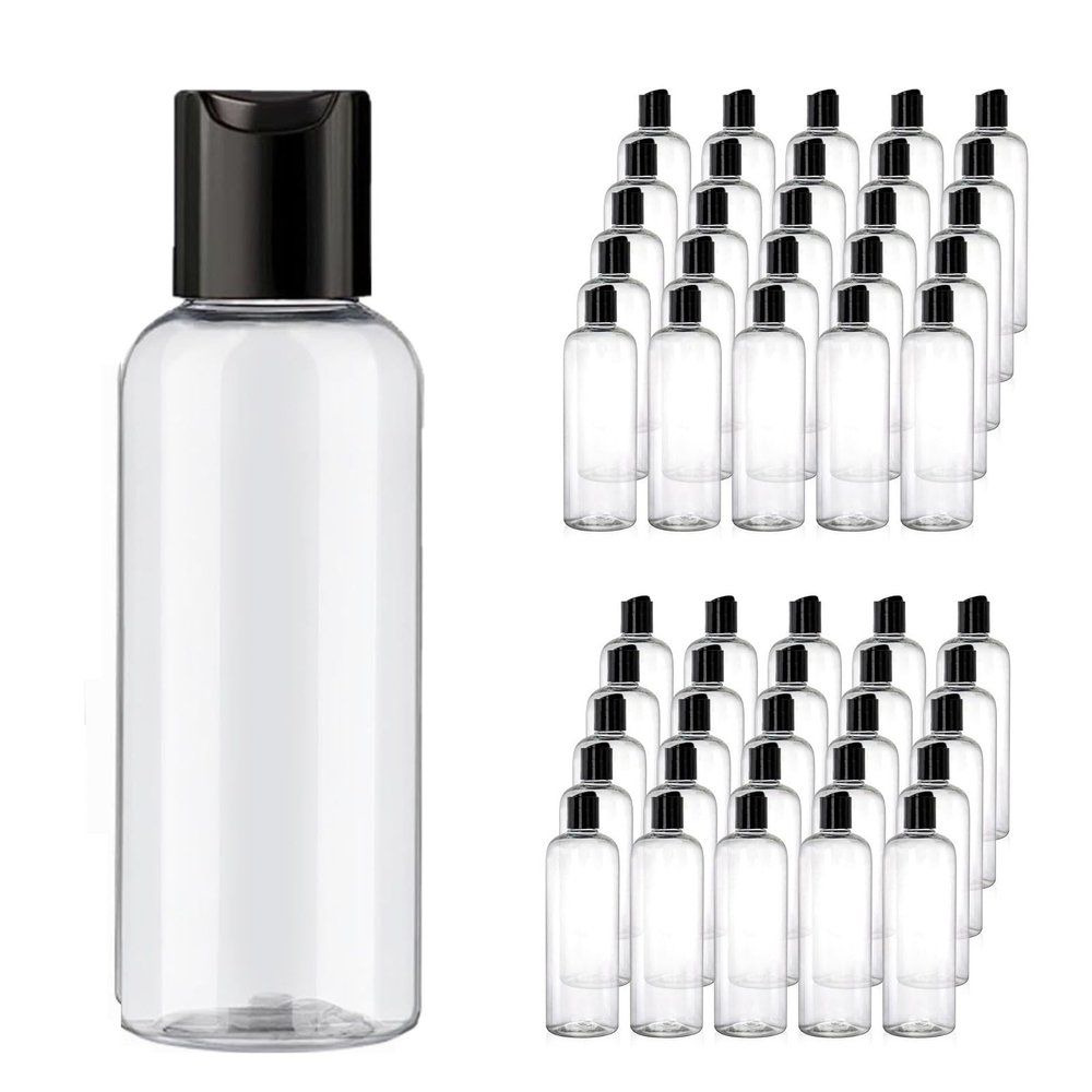 Opaeroo 50-Pack 17 oz Clear Plastic Bottles with Disc Caps