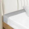 Bed Gap Filler 5 x 10 x 120 cm, Mattress Extension with Cover, Mattress Connector and Headboard Gap Filler, Light Gray, 100 x 5 x 25 cm view 1
