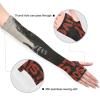 Cooling Arm Sleeves for Boys, Death Skull Design, UV Sun Protection, Tattoo Cover, 1 Pair view 3