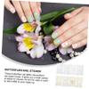 WRITWAA 2 Sets Butterfly Self-Adhesive Nail Art Stickers, 8 Sheets Each view 3