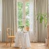 Tolldek Beige Chenille Curtains, 2-Piece Set, Patchwork, Opaque, 137 W x 214 H cm view 1