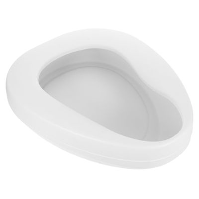 Ergonomic Plastic Bedpan for Older Adults, White, 2800 ml
