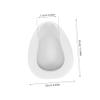 Ergonomic Plastic Bedpan for Older Adults, White, 2800 ml view 2