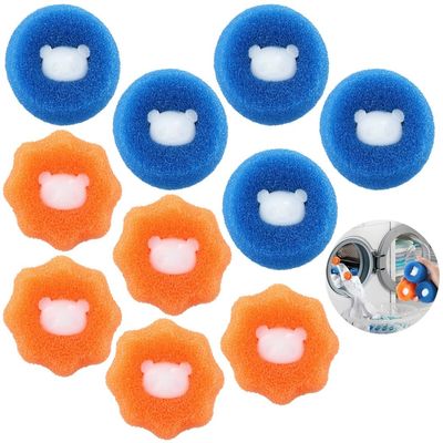 10 Reusable Pet Hair Remover Balls for Laundry