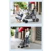 Pet Stroller for Small Dogs and Cats, Premium Breathable Design with Rain Cover and Cup Holder view 3