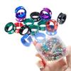 Open/Closed Aluminum Pigeon Leg Rings, Mixed Colors, 2.5–8 mm, 50-Pack view 1