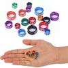 Open/Closed Aluminum Pigeon Leg Rings, Mixed Colors, 2.5–8 mm, 50-Pack view 4