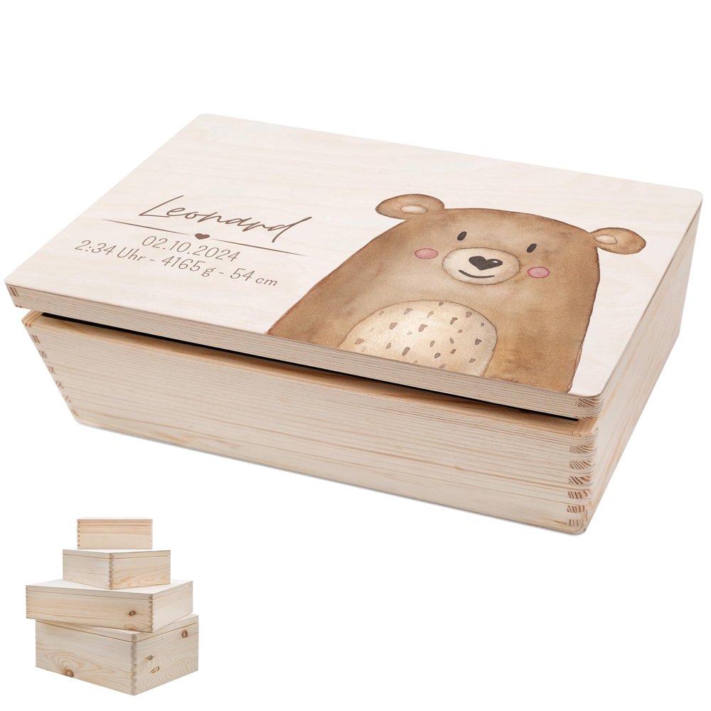 wunderwunsch Personalized Baby Keepsake Box