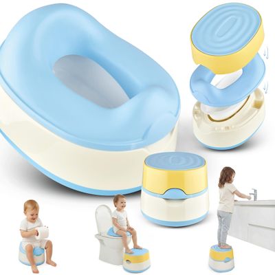 3-in-1 Potty, Baby Potty from 1 Year, Potty Training Toilet, Blue