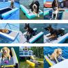 MZZKFC Inflatable Dog Swim Ramp for Small and Large Dogs, Blue-L, 4.9 ft, 3-Pack view 2
