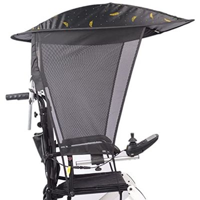 Universal Wheelchair Sun Canopy and Rain Cover with Transparent PVC Sheet