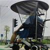 Universal Wheelchair Sun Canopy and Rain Cover with Transparent PVC Sheet view 3