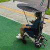 Universal Wheelchair Sun Canopy and Rain Cover with Transparent PVC Sheet view 4
