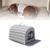 Pyhodi Dog Cooling Ice House, Striped Oxford Fabric Cooling Pad with Arc Design and 6 Ice Packs view 4