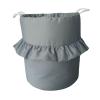 Gray Nursery Toy Basket with Cute Animal Motif – Sturdy & Spacious view 1