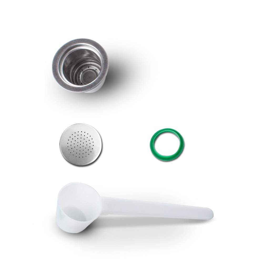 UPALDHOU Reusable Stainless Steel Coffee Capsule, Refillable Pod with Precise Filter, Large Capacity, Rich Flavor, Easy to Clean, Silver