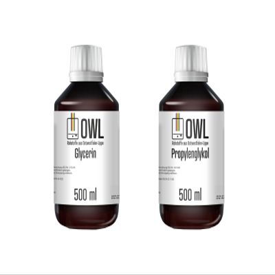 Glycerin E422 + Propylene Glycol E1520 PG/VG Bundle, 500 ml–20 L