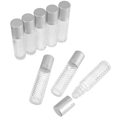 VALICLUD 8-Pack 10 ml Refillable Glass Roller Bottles