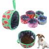 Foldable Nylon Dog Bowl, Large-Capacity Outdoor Travel Bowl view 2