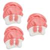 VALICLUD 3 Sets of Hair Turbans for Fast Drying, Absorbent Microfiber Towels for Wet Hair, White and Pink, 2 Pieces × 3 view 1