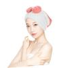 VALICLUD 3 Sets of Hair Turbans for Fast Drying, Absorbent Microfiber Towels for Wet Hair, White and Pink, 2 Pieces × 3 view 2