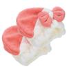 VALICLUD 3 Sets of Hair Turbans for Fast Drying, Absorbent Microfiber Towels for Wet Hair, White and Pink, 2 Pieces × 3 view 3