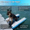 Inflatable Dog Pool Ramp with Pump, Ropes and Steps, Floating Boat Ramp, Red/Yellow/Blue, for Dogs up to 90 kg view 3