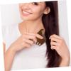 Wooden Comb, 1 pc, Brown, with Wide Teeth for Hair Styling view 4