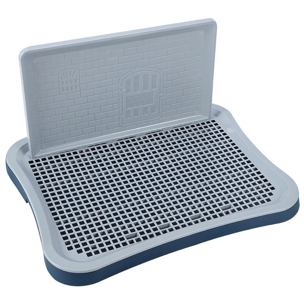 Indoor Dog Training Toilet, 20 x 16 in. Splash-Proof Toilet with Wall