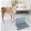Indoor Dog Training Toilet, 20 x 16 in. Splash-Proof Toilet with Wall view 2