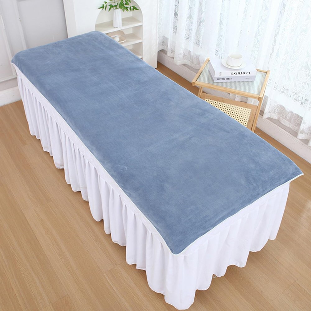 Blue/B (N), 190 x 90 cm Microfiber Massage Table Sheet