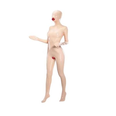 VIYOLI Sexy Latex Tights Catsuit Full-Body Rubber Fetish Suit, Custom Size/Color, Transparent, L