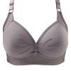 YIzdegg Black Women's Sexy Lace Back Button-Design Padded Bra Bustier with Adjustable Shoulder Straps, Plus Size (Gray, 48) view 1