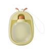 Portable 2-in-1 Dog Water Bottle with Bowl, Leakproof, Yellow, 21 x 14 cm view 1