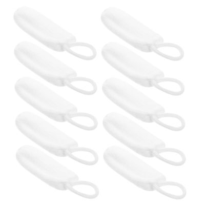 ifundom 10-Piece Nylon Finger Toothbrushes for Dogs and Cats, White