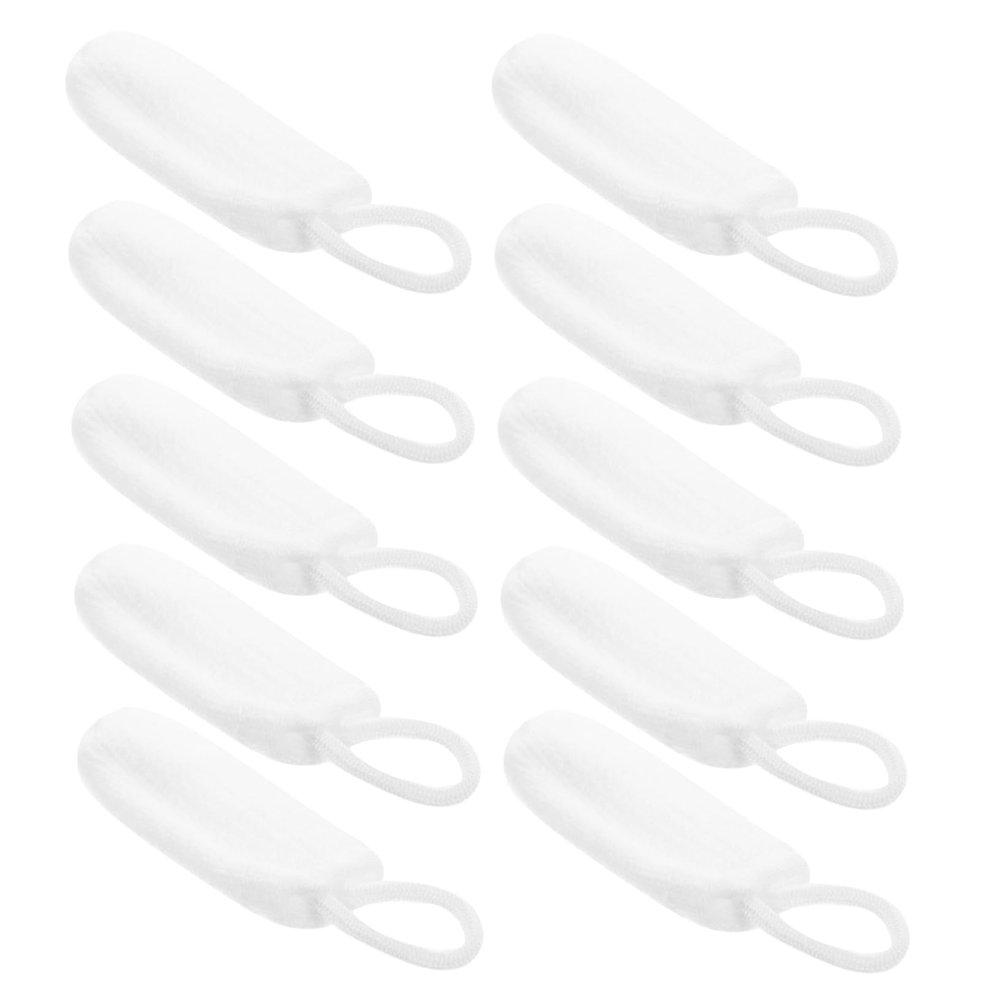 ifundom 10-Piece Nylon Finger Toothbrushes for Dogs and Cats, White