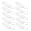 ifundom 10-Piece Nylon Finger Toothbrushes for Dogs and Cats, White view 1