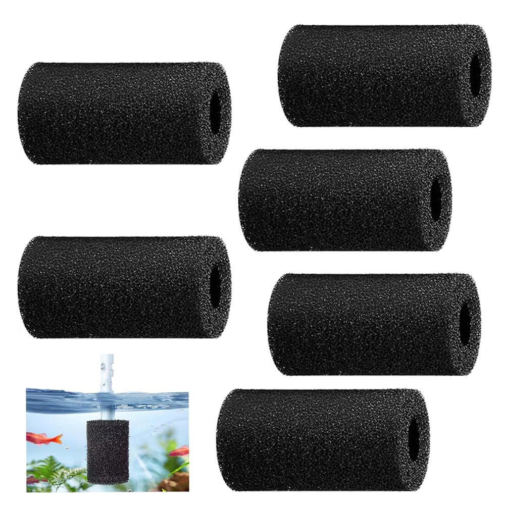 6-Pack Aquarium Filter Sponge