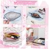 Personalized Seersucker Makeup Bag with Name Embroidery view 4