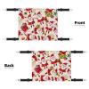 InOmak Christmas Santa Velvet Cat Hammock, Double-Sided Hanging Bed for Small Pets, L view 2