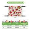 InOmak Christmas Santa Velvet Cat Hammock, Double-Sided Hanging Bed for Small Pets, L view 3